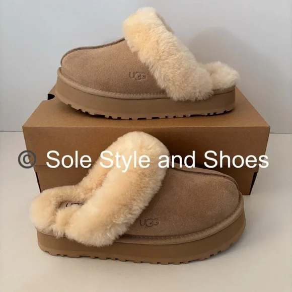 UGG Disquette Slippers Sand 8NEW in Box